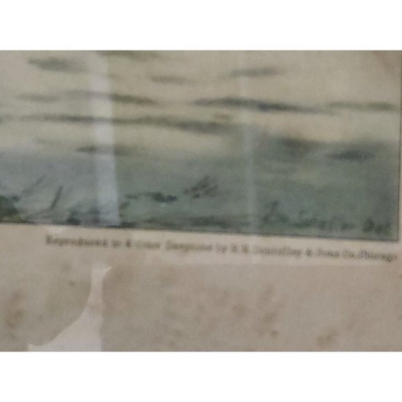 Currier & Ives "Home To Thanksgiving" Lithograph 1867 G.H.Durrie - Picture 6 of 11